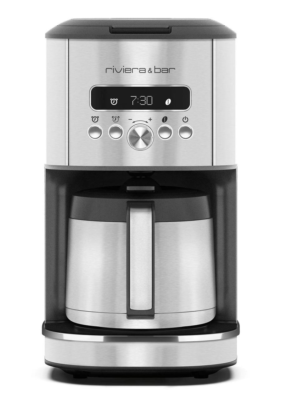 Cafetière Riviera & Bar en acier inoxydable.