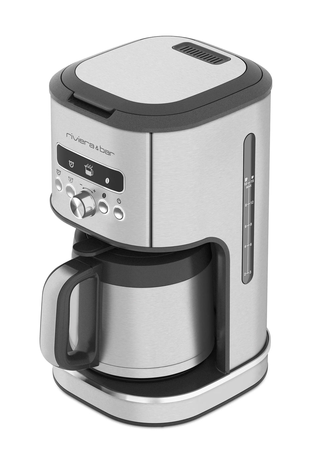 Cafetière Riviera & Bar en acier inoxydable.