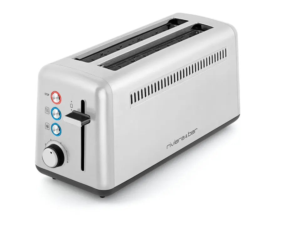 Appareil Croque Monsieur Grille-Pain 2 Fentes Extra Larges 800W - 6 Niveaux Brunissage, Support Viennoiseries, Décongélation | Aigostar Energy