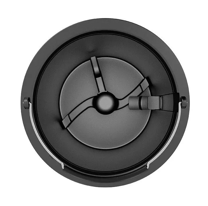 Ventilateur rond noir.