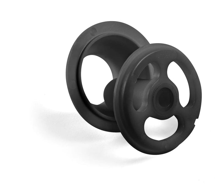 Pièces mécaniques noires.