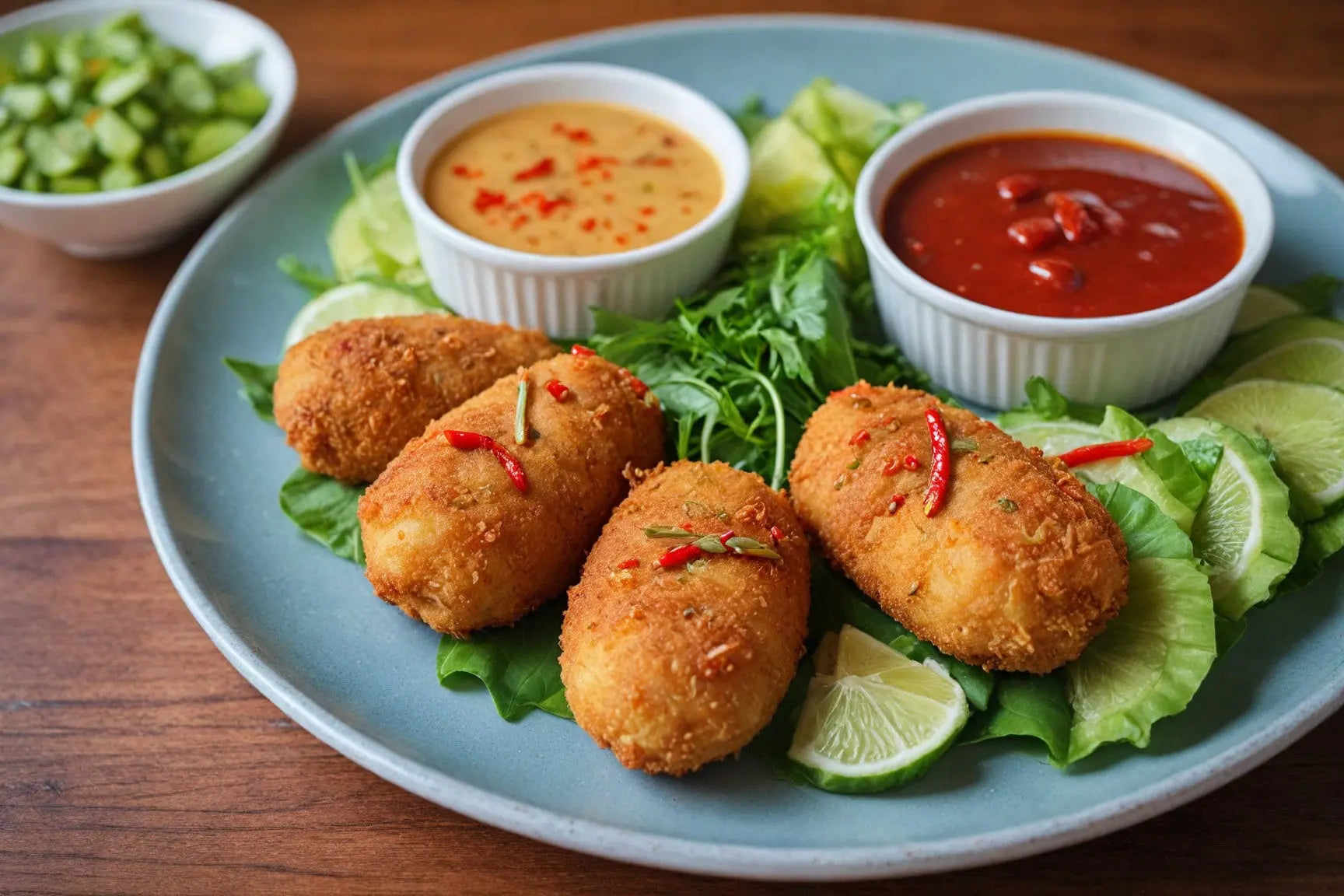 Croquettes-de-poisson-thaïlandaises riviera&bar
