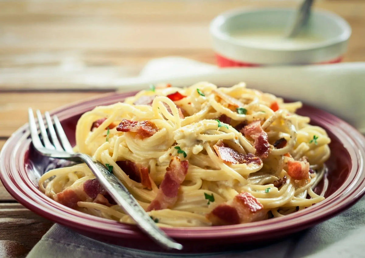 Pâtes à la courge et pancetta