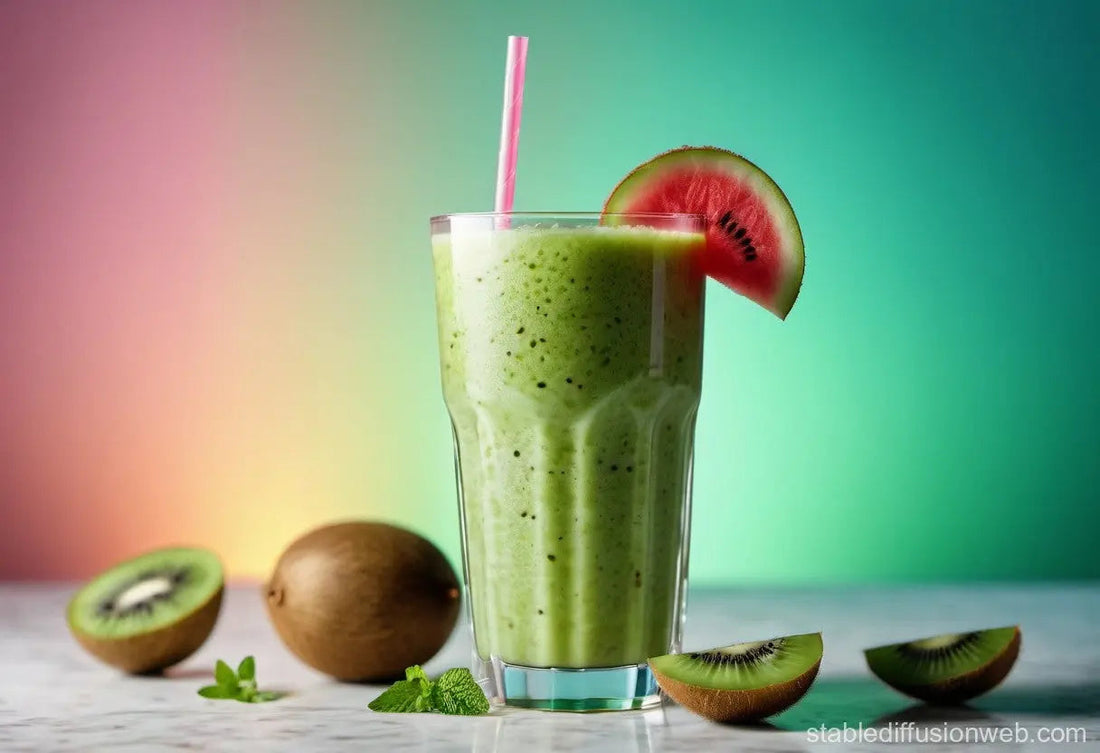 Smoothie-kiwi-et-melon-d-eau riviera&bar