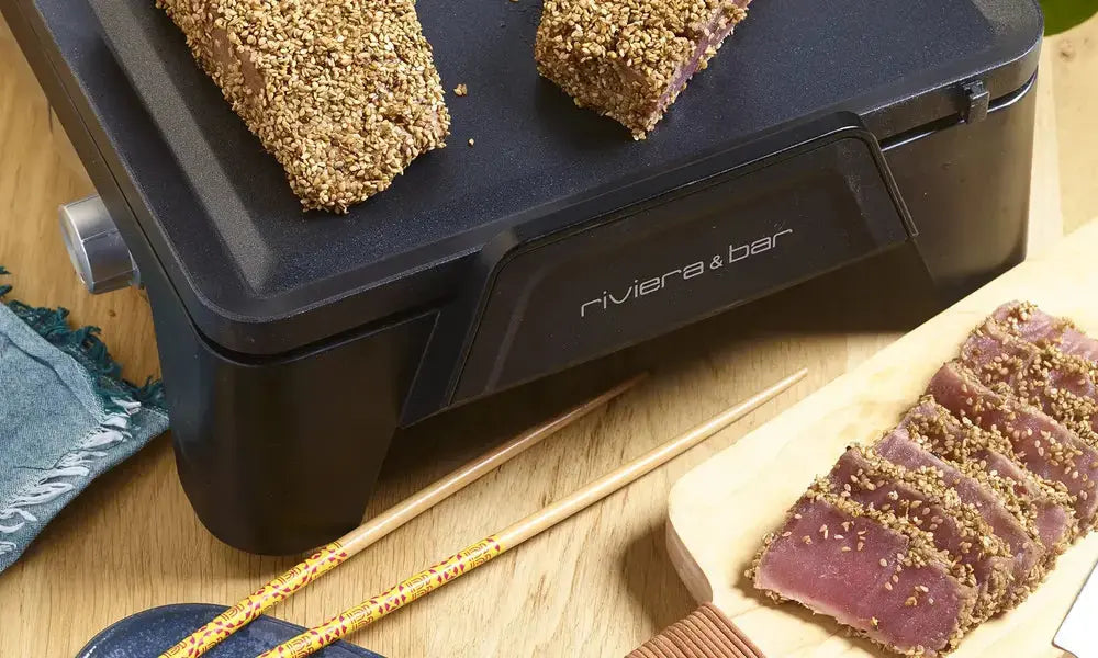 Tataki de thon, sauce aigre douce