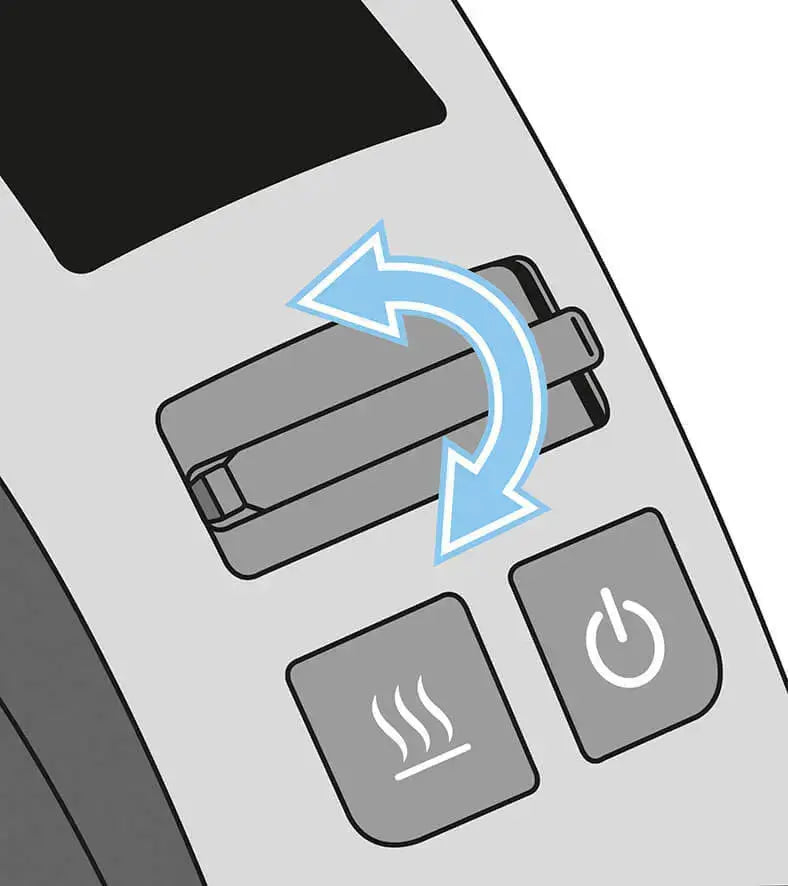 Curseur et boutons d'appareil électronique.