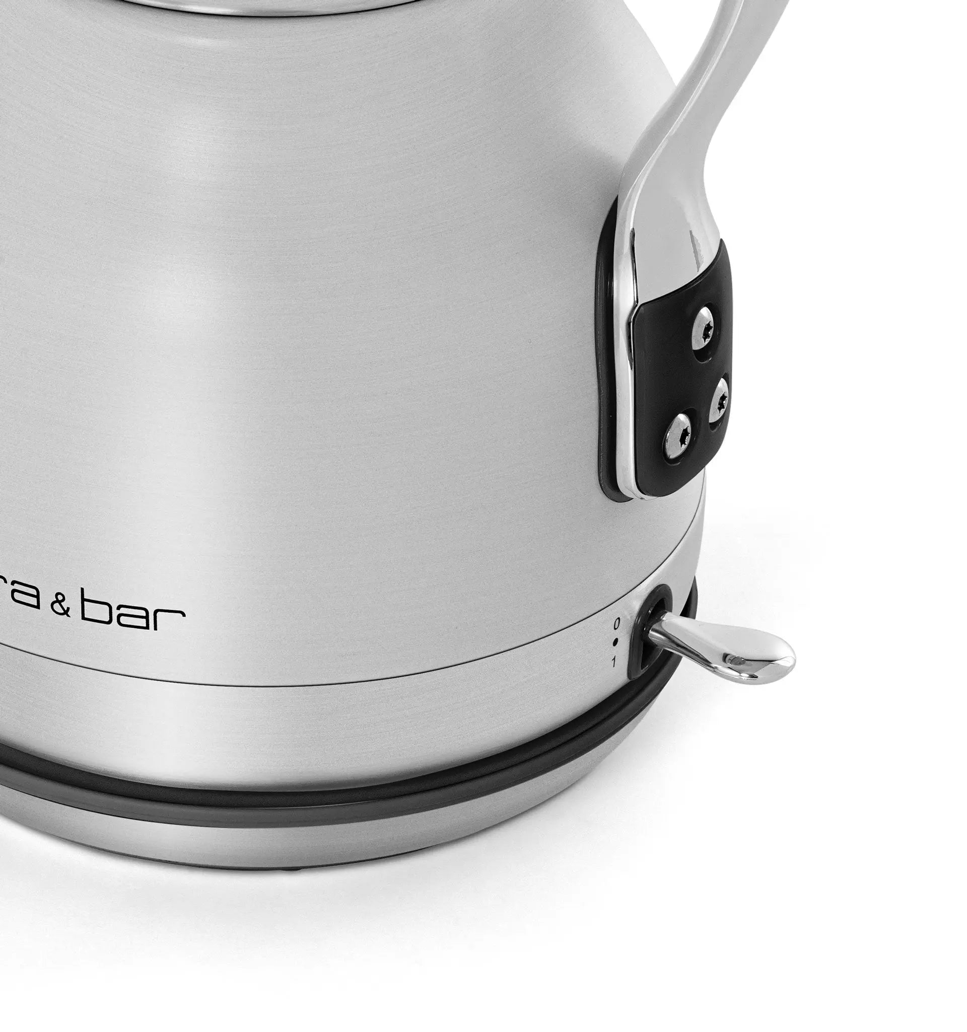 Bouilloire en acier inoxydable.
