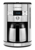 Cafetière Riviera & Bar en acier inoxydable avec carafe isotherme.