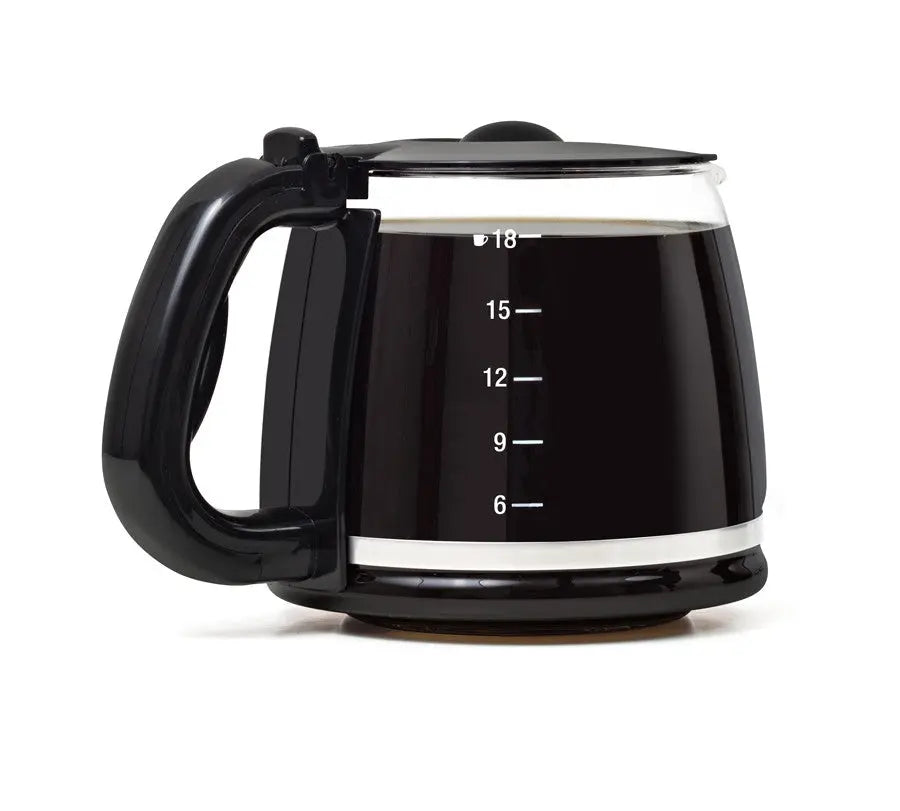Carafe à café noire.
