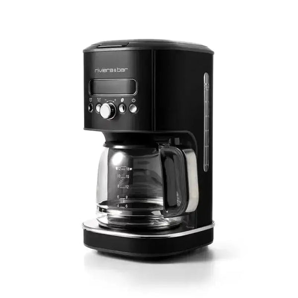 Machine À Café, Cafetière Filtre 1,8L Inox, 12 Tasses, Programmable