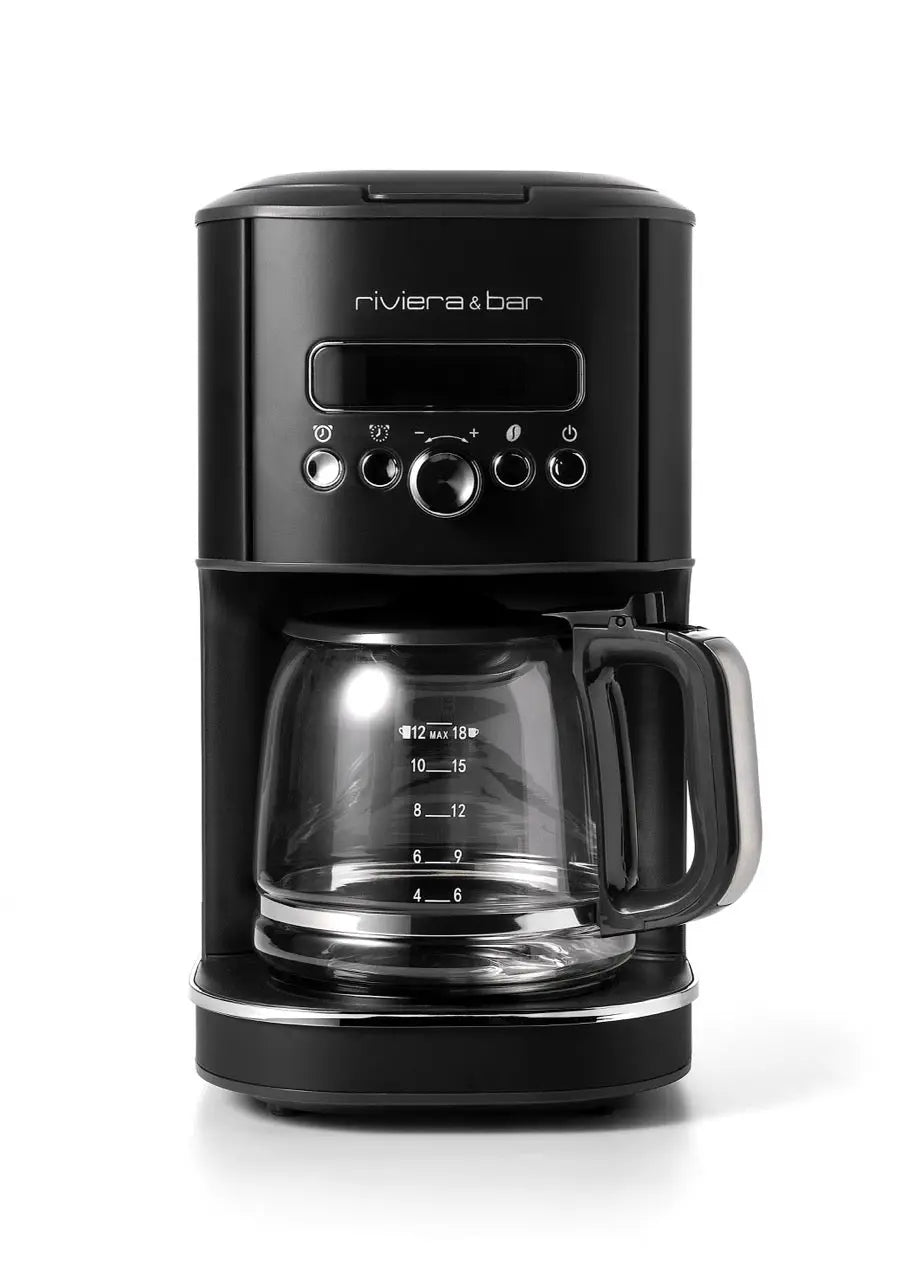 Cafetière filtre programmable - 1,8 L - Noir  riviera&bar