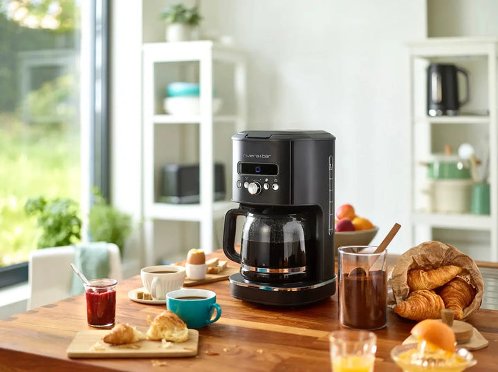 Cafetière filtre programmable - 1,8 L - Noir  riviera&bar