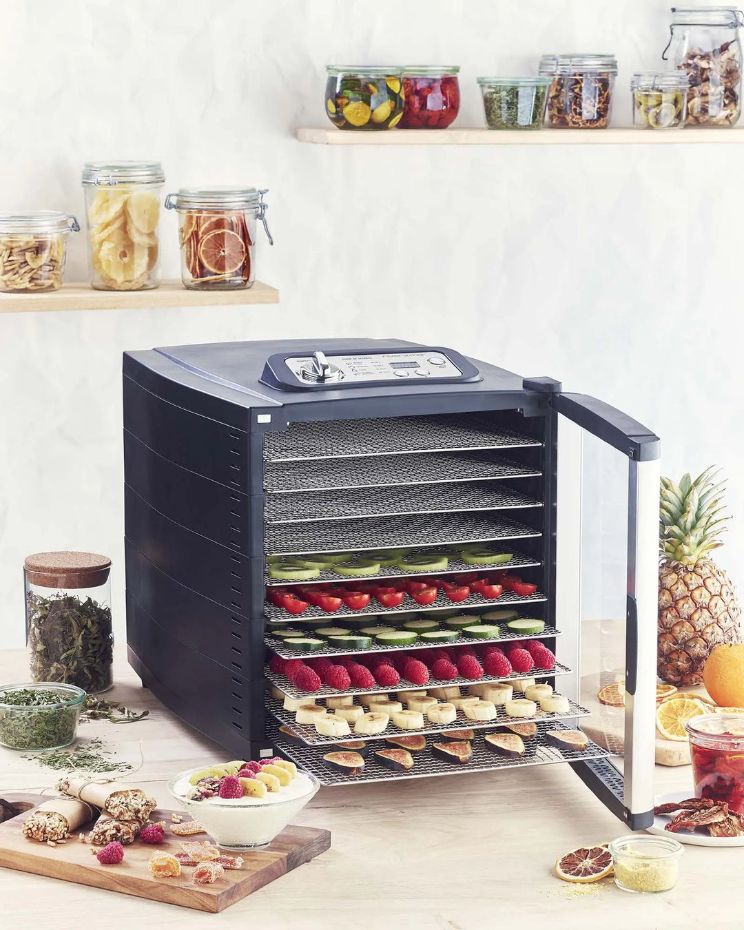 QDH710_Déshydrateur 10 plateaux inox avec minuterie