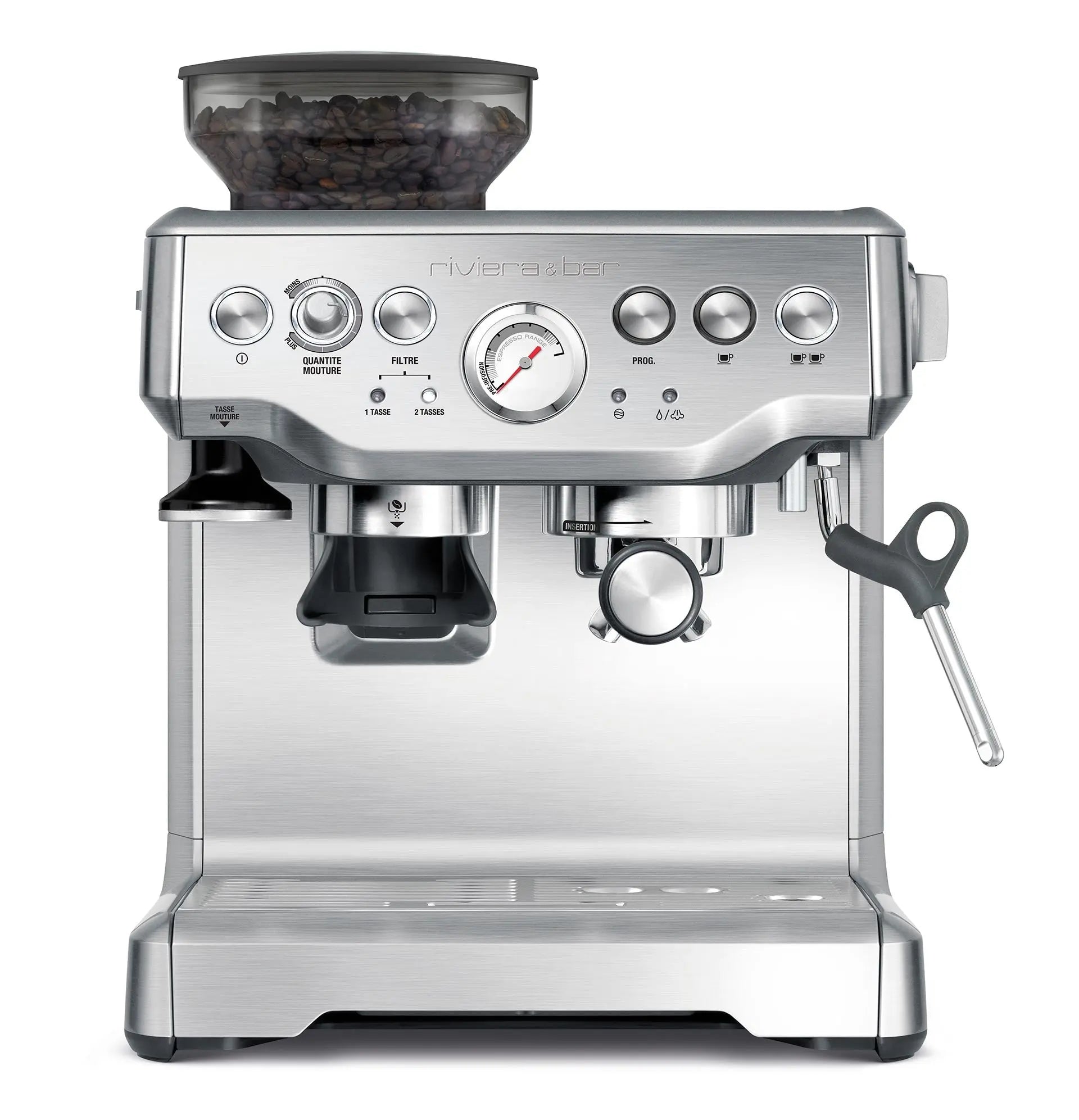 Machine à café Riviera & Bar argentée.
