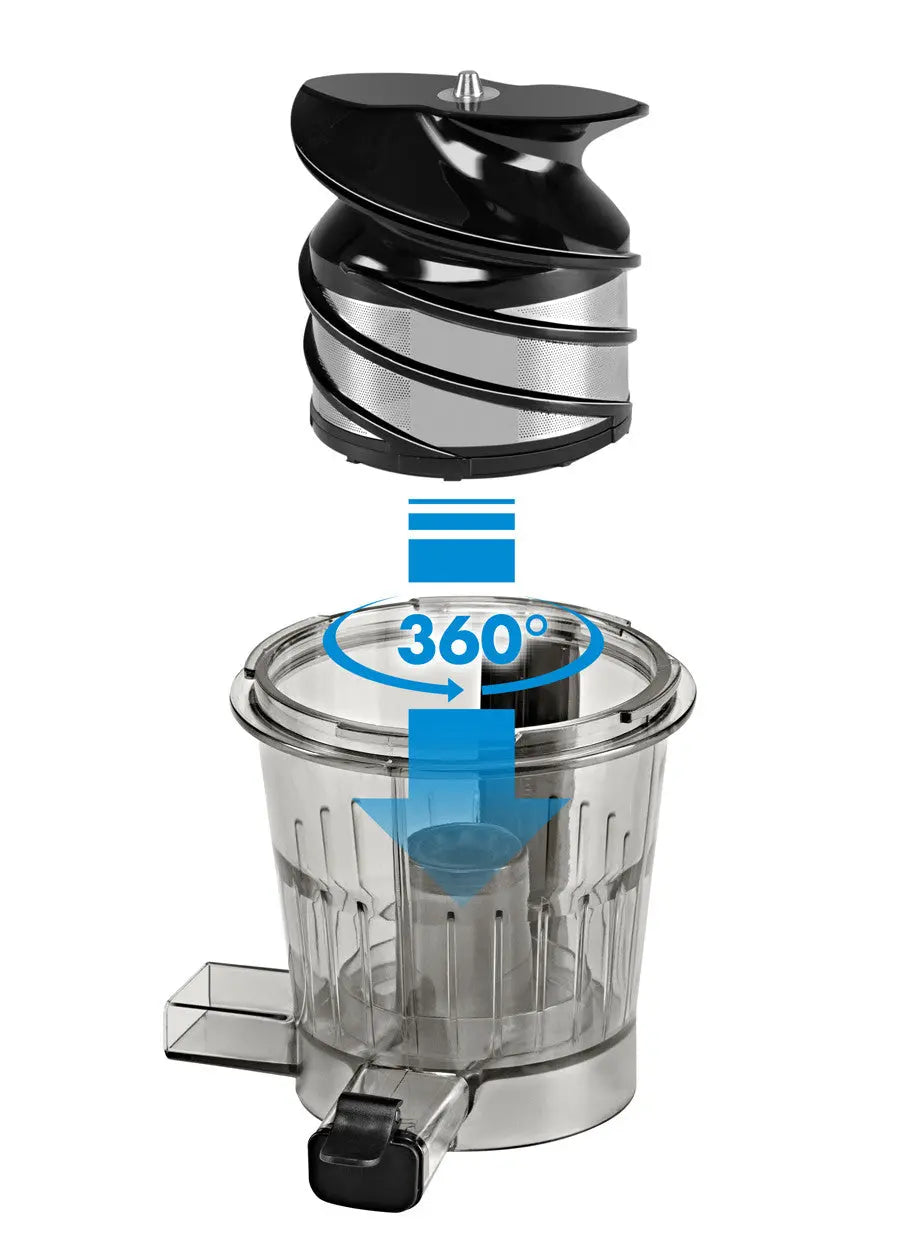 Pièces détachées d'extracteur de jus.