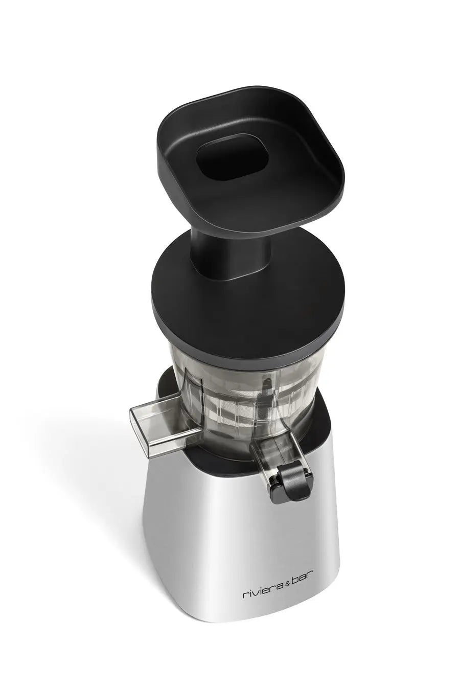 Extracteur de jus gris et noir.
