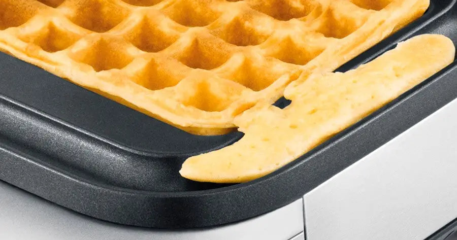 Gaufre dans un gaufrier.