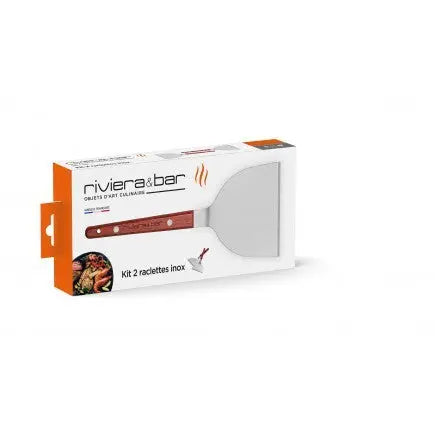 Boîte d'ustensiles de cuisine en acier inoxydable.