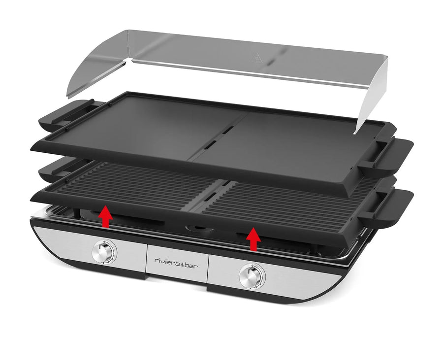 QPL700_Combiné Plancha-Gril bi-zone