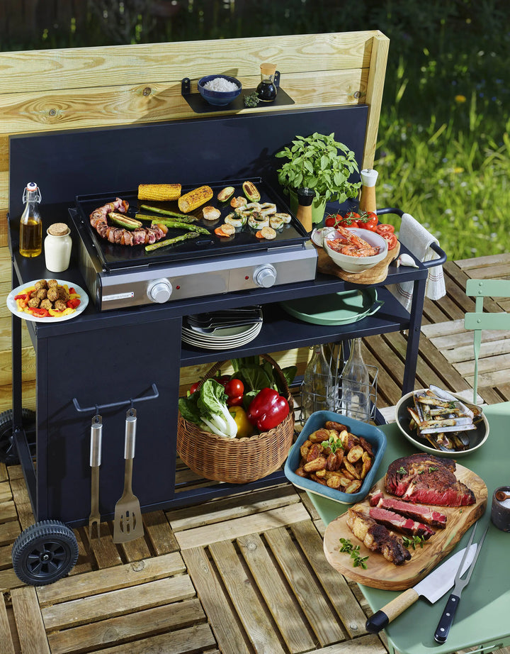 Plancha Pro en fonte émaillée bi-zone QPL 1060  riviera&bar