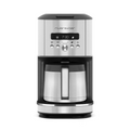 Une riviera&bar Cafetière filtre isotherme Inox 1,5L dispose d'une horloge digitale réglée sur 7:30, d'un corps en acier inoxydable, d'une carafe en verre, de boutons de contrôle en façade et d'un bouton, avec le nom de la marque affiché au-dessus de l'horloge.