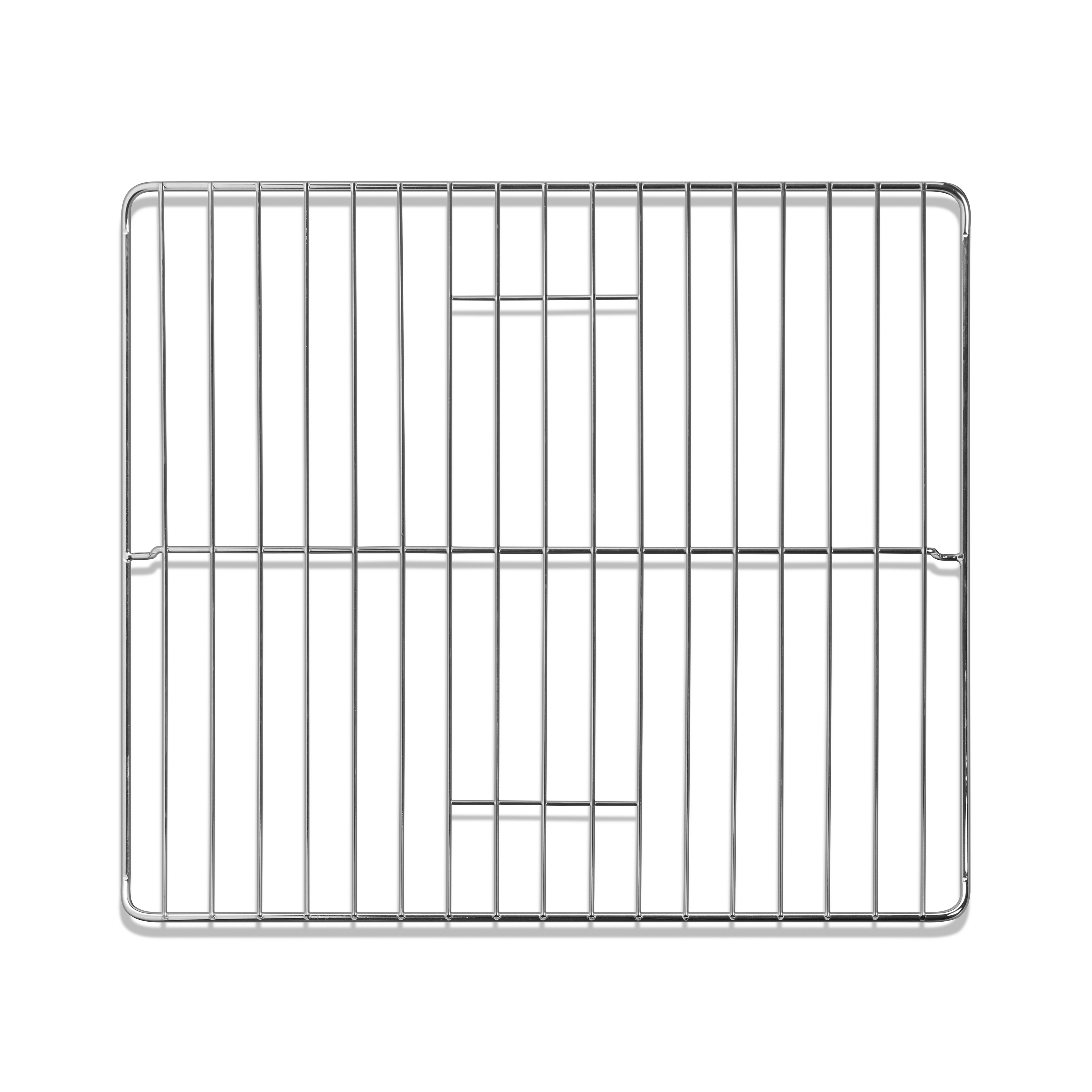 Le riviera&bar Four posable à parois tempérées 30 L, représenté sur fond blanc, est un support métallique rectangulaire idéal pour refroidir les produits de boulangerie ou griller les aliments.